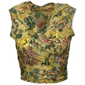 Nala Bohemian Wrap Top Paisley - Green