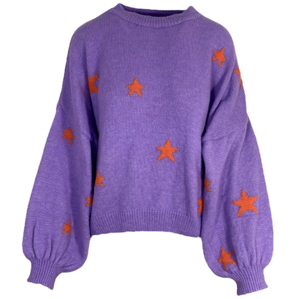 Star Knit Purple
