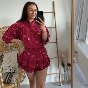 Ambika Set Red/Brown