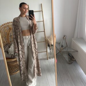 Bohemian Kimono Long Champange