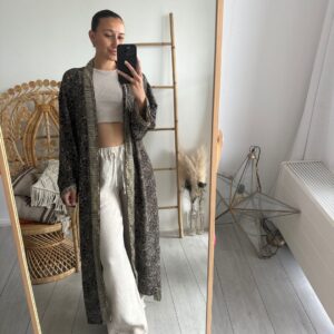 Bohemian Kimono Long Black