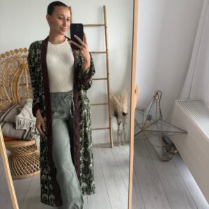 Bohemian Kimono Long Green