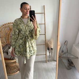 Bohemian Kimono Short Green/Pistache