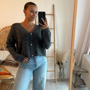 Noa Cardigan Dark Grey