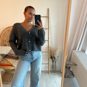 Noa Cardigan Dark Grey