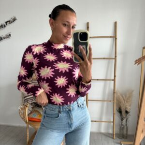 Ambika Magdalen Top Sunny Flower Pink