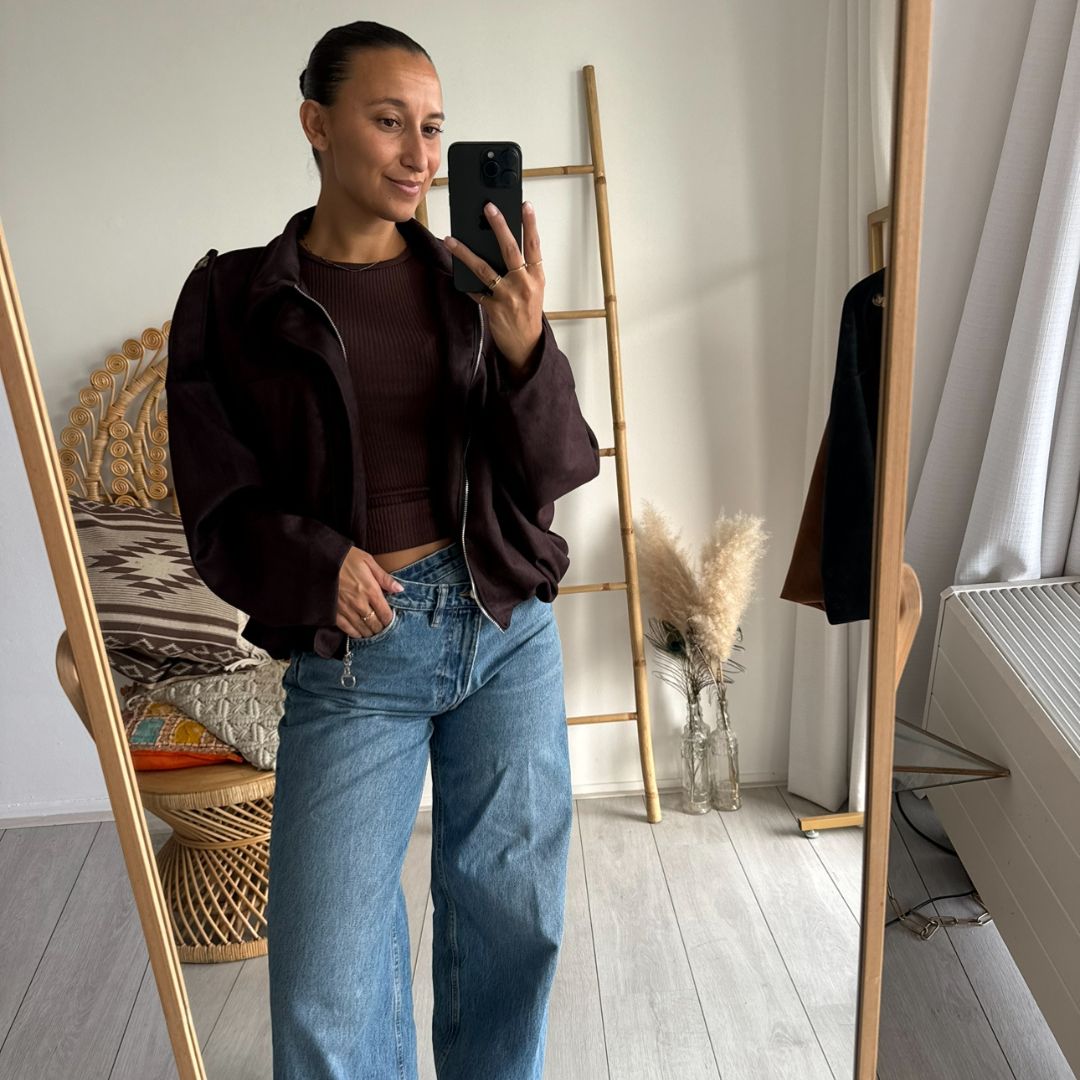 Suedine Jacket Choco