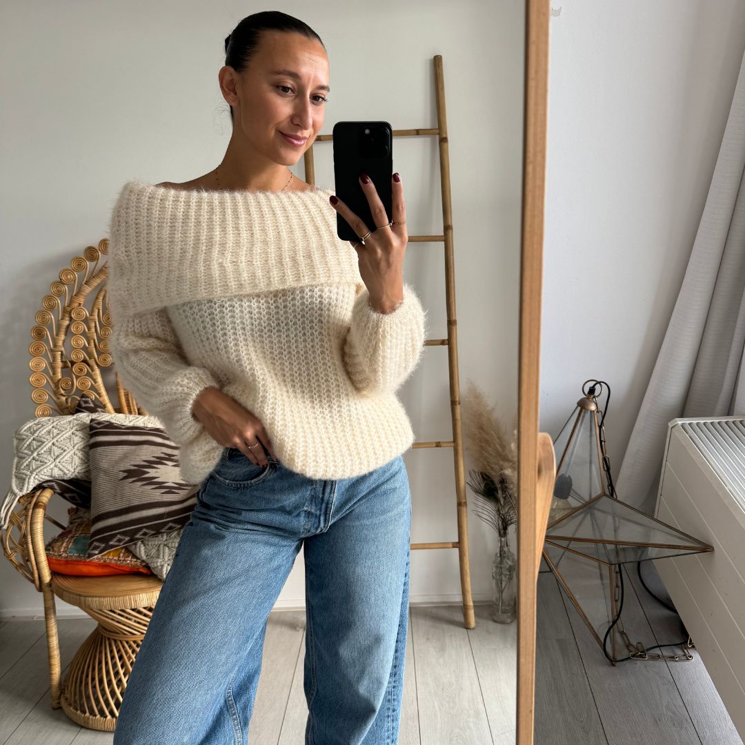 Moise Knit Offwhite