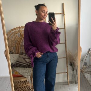 Ambika Liva Knit Ribbon Purple