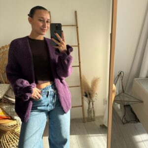 Roosje Knit Ruffle Purple