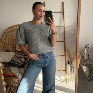 Ambika Knit KM Grijs