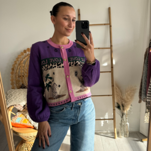 Ambika Cardigan Purple