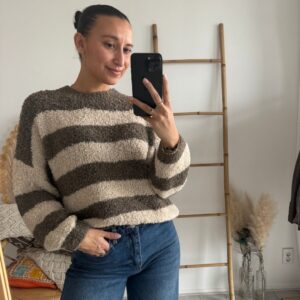 Ambika Stripe Knit Taupe