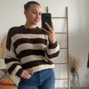 Ambika Teddy Knit Stripe