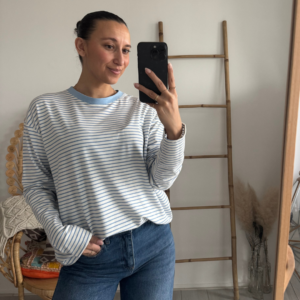 Pien Stripe Top L.Blue