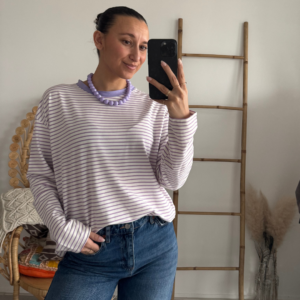 Pien Stripe Top Lila