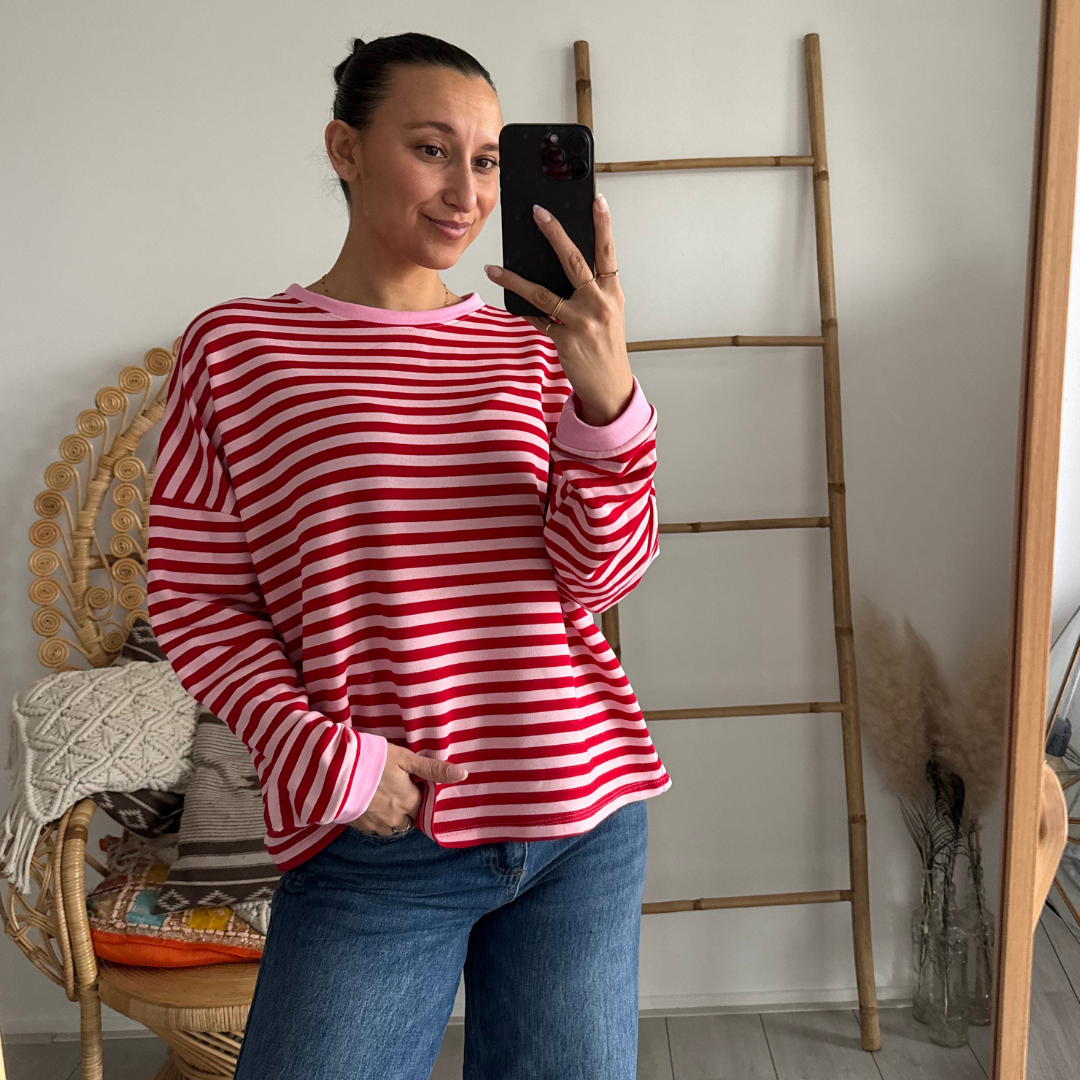 Pien Sweater Pink/Red