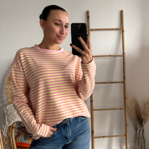 Stripe Top Pien Yellow/Pink
