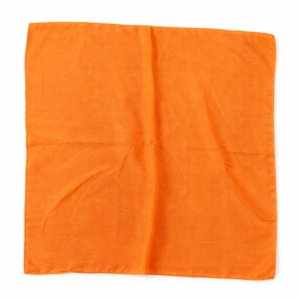 Oranje zijden sjaal op wit