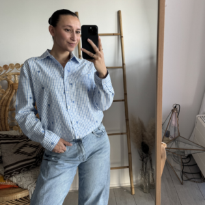 Blouse Heart Light Blue