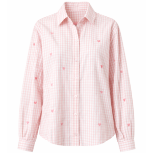 Heart Blouse Light Pink