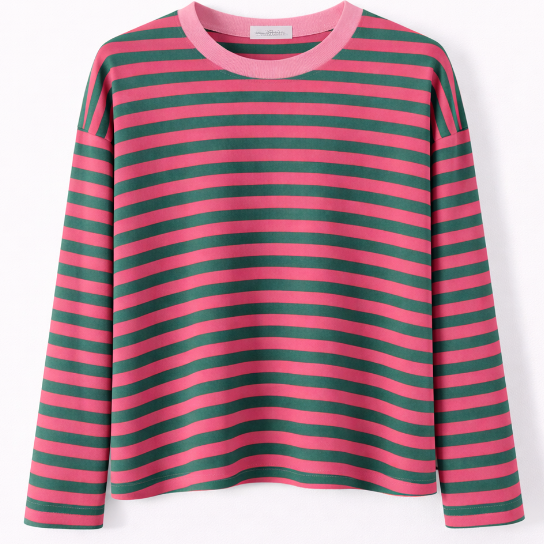 Pien Stripe Top Green/Pink