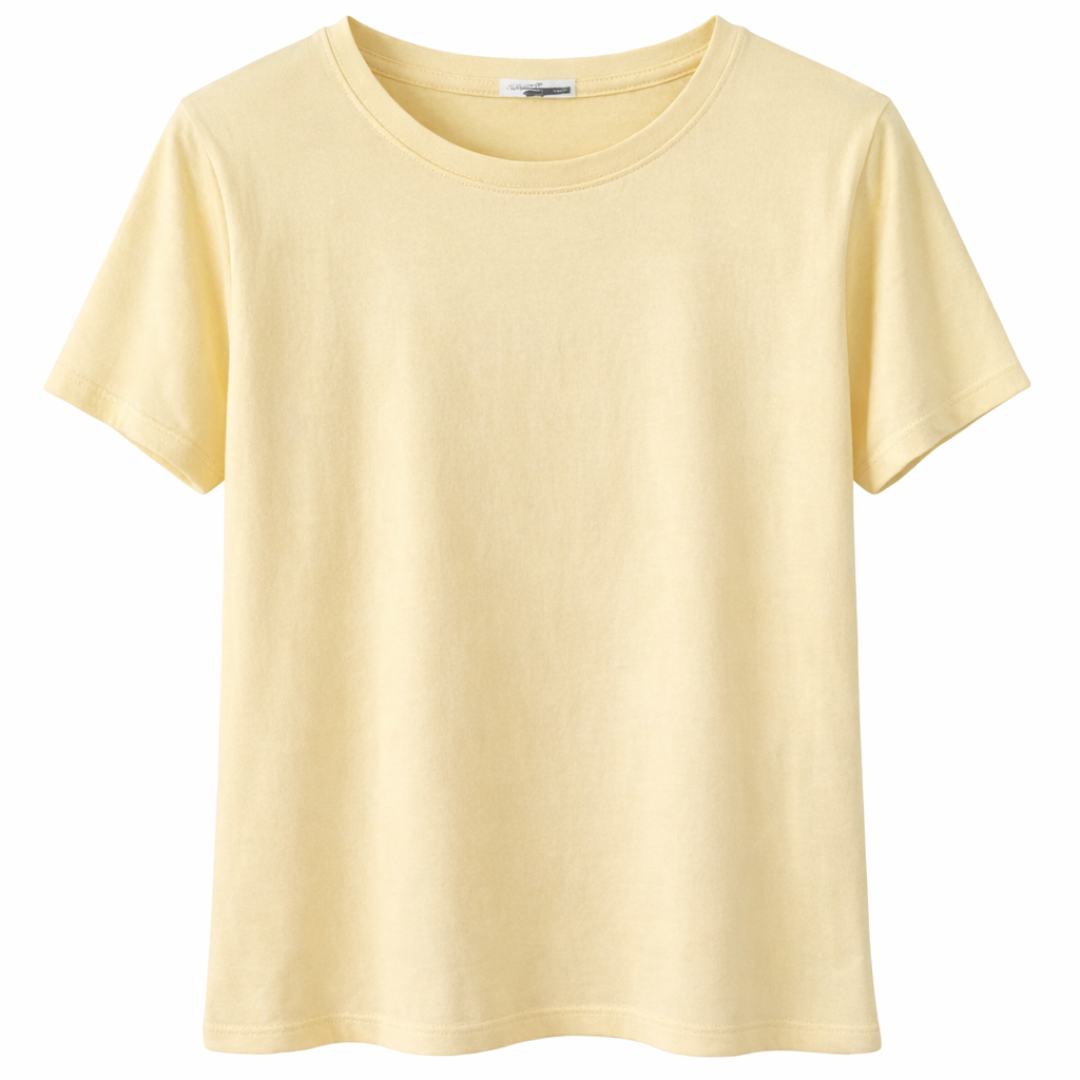 Basic T-shirt Butter Yellow