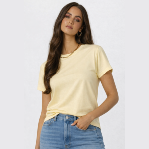 Basic T-shirt Butter Yellow