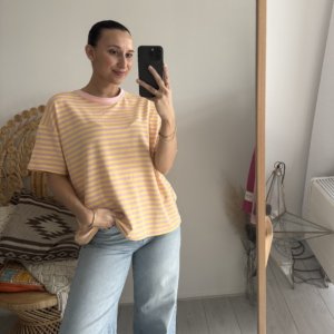 Pien Stripe Top Yellow/Pink