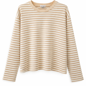 Pien Stripe Top Beige / Offwhite