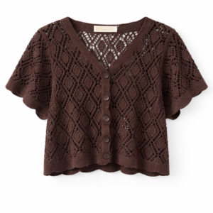 Crochet Top Brown