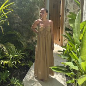 Ambika Strapless Dress Sand