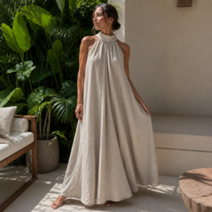 Halterjurk Ambika Beige