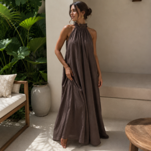 Halterjurk Ambika Brown