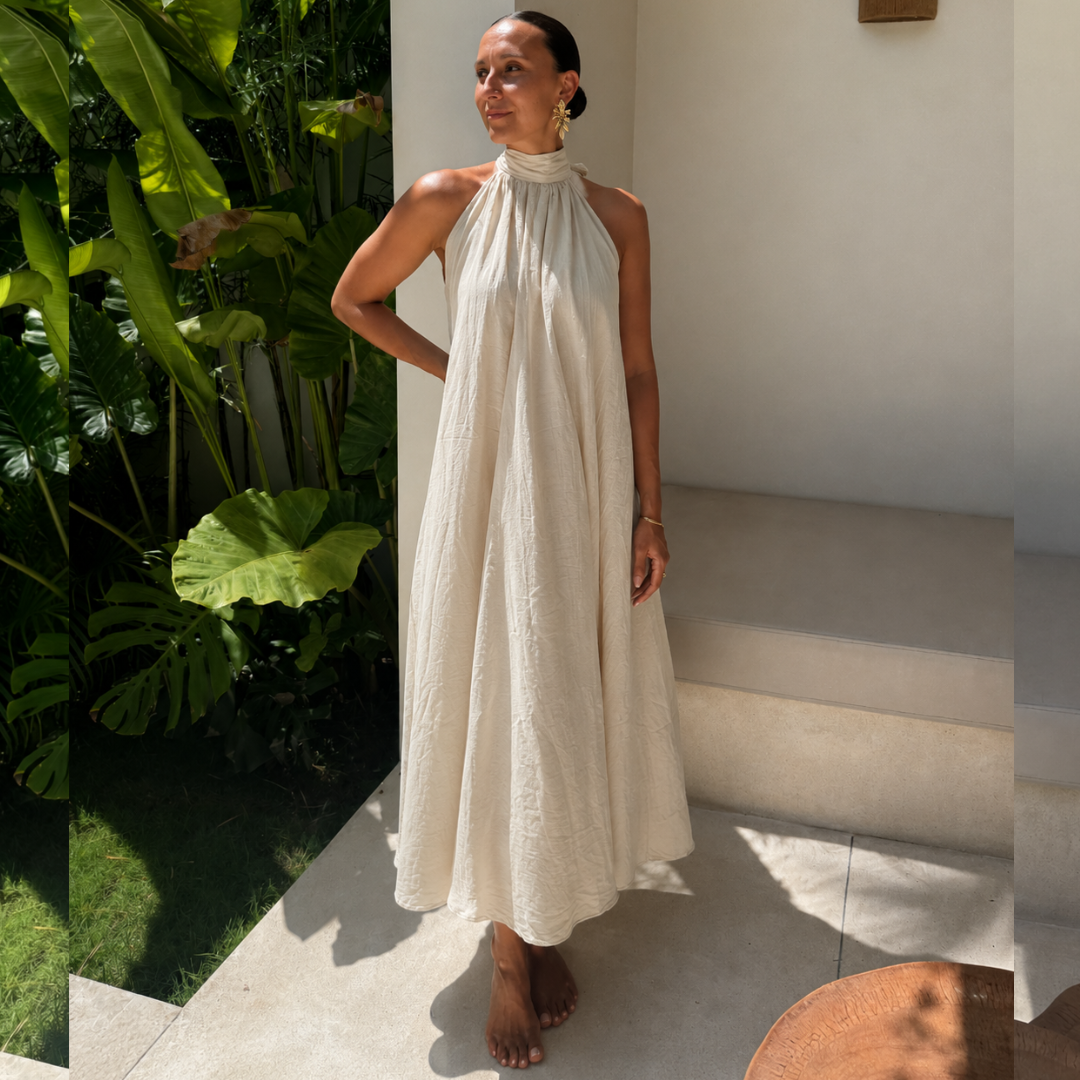 Halterjurk Ambika Beige