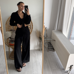 Linnen Pants Ambika Black