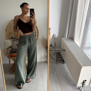 Ambika Linnen Pants Army