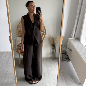 Ambika Linnen Pants Brown