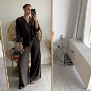 Ambika Linnen Pants Brown