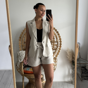 Ambika Linnen Short Beige