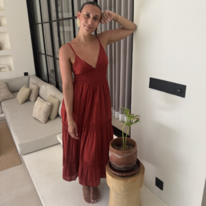 Ambika Bibi Dress Rusty Red