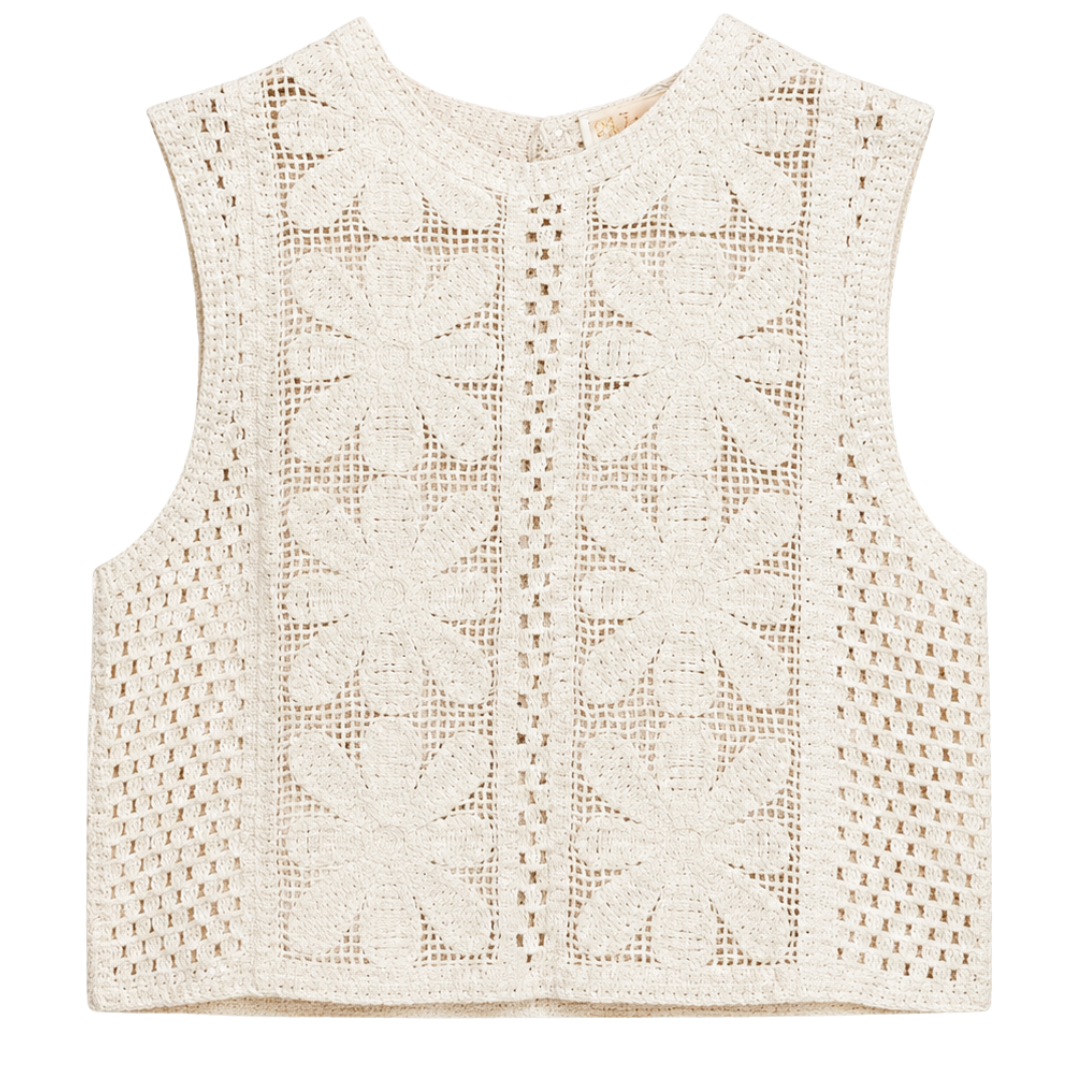 Boho Bloom Top beige