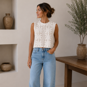 Boho Bloom Top beige