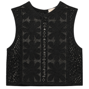 Boho Bloom Top Black