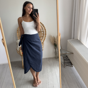 Ambika wikkelrok Navy