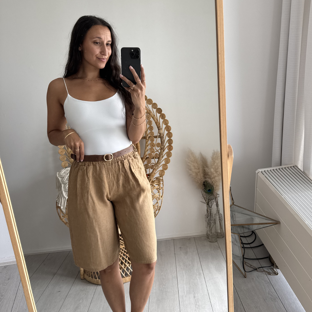 Bermuda Broek Ambika Camel