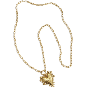 Long Necklace Chunky Heart