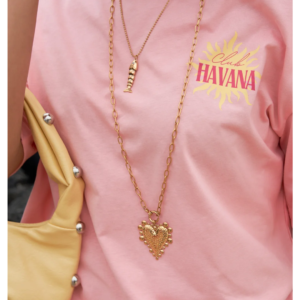 Long Necklace Chunky Heart