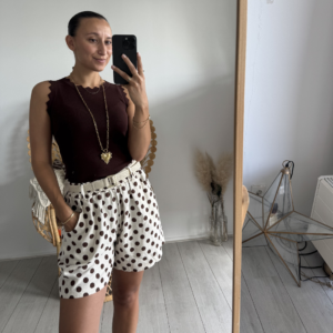 Linnen Short Polkadot