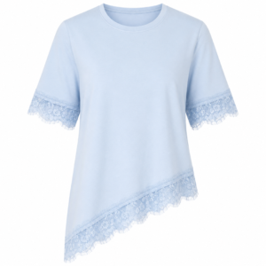 Lace T-shirt Blue